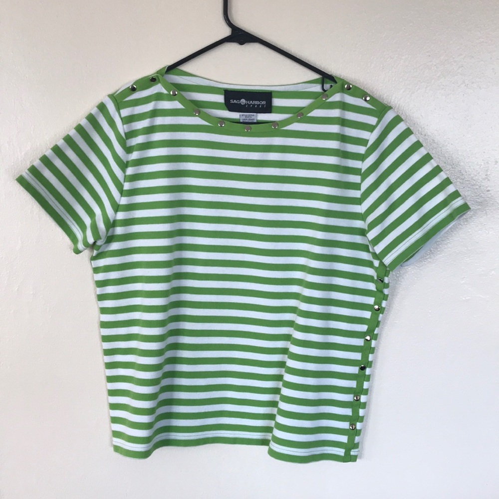Sag Harbor Sport Striped Tee shirt